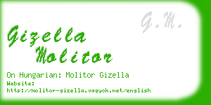gizella molitor business card